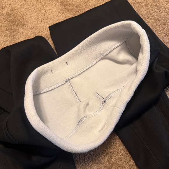 Adidas Climawarm Joggers Womens Small Black Fleece Lined Tapered Zip Ankle Logo - Picture 8 of 13